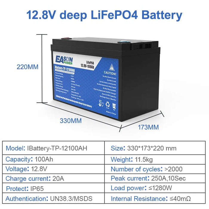 Easun Power 25.6V 100AH Lithium Energy Storage Battery for Solar Power System
