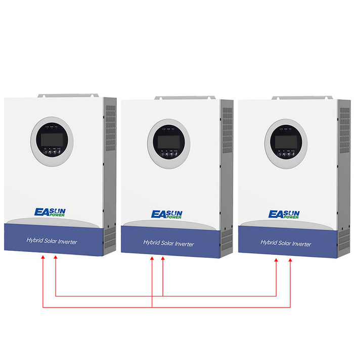 EASUN POWER 6.2KW 48V Hybrid Inverter 100A MPPT Support Parallel with WIFI