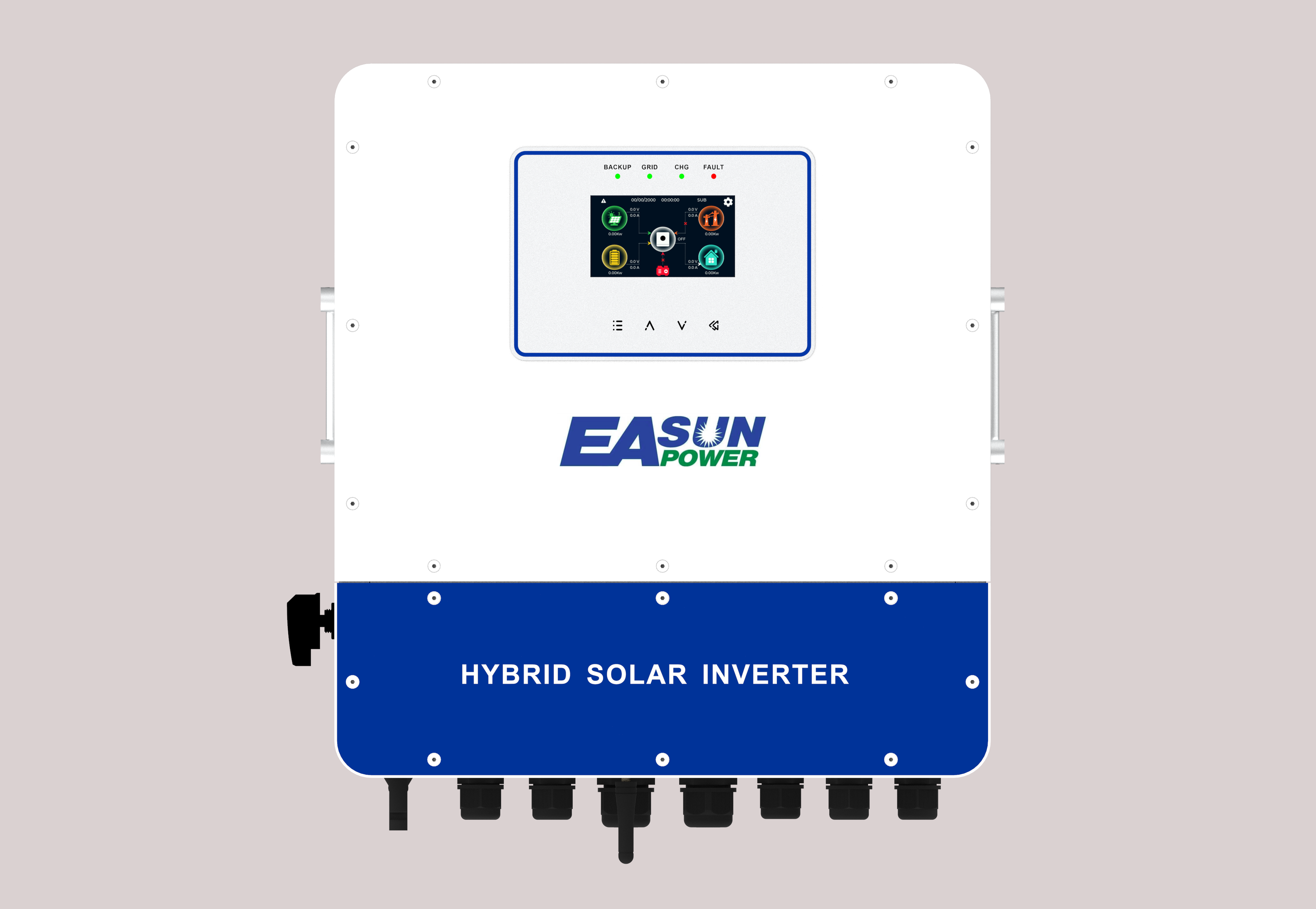 Easun 6kW 48V Hybrid Solar Inverter Dual MPPT Battery-Feedin IP65 WiFi ...