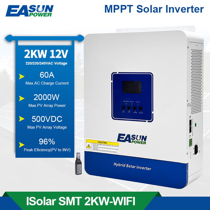 Easun Power 2KW Solar Inverter 60A MPPT Solar Controller With WIFI