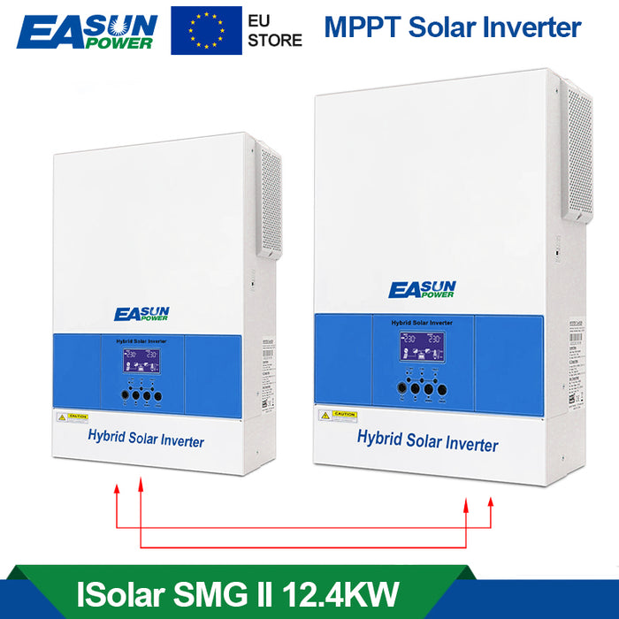 EASUN Solar-Wechselrichter 11200 W MPPT 220 V 48 V 11,2 kW PV 5500 W 500 VDC Eingangsunterstützung Parallelwechselrichter Eingebautes 100-A-Solarladegerät mit WIFI