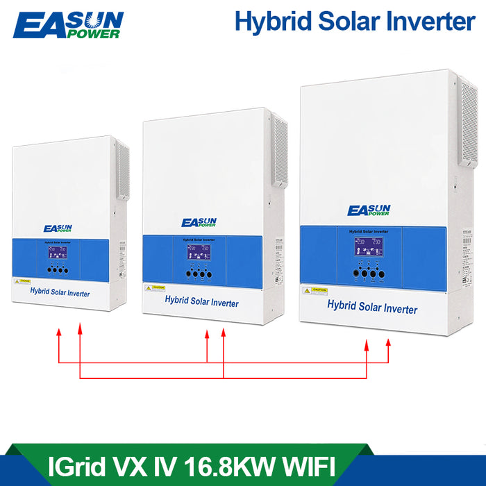 EASUN POWER 1Pahse18.6KW Soalr Inverter PV Input 500Vdc 6500W Power MPPT 120A Charger 220VAC 48VDC Pure Sine Wave With WiFI