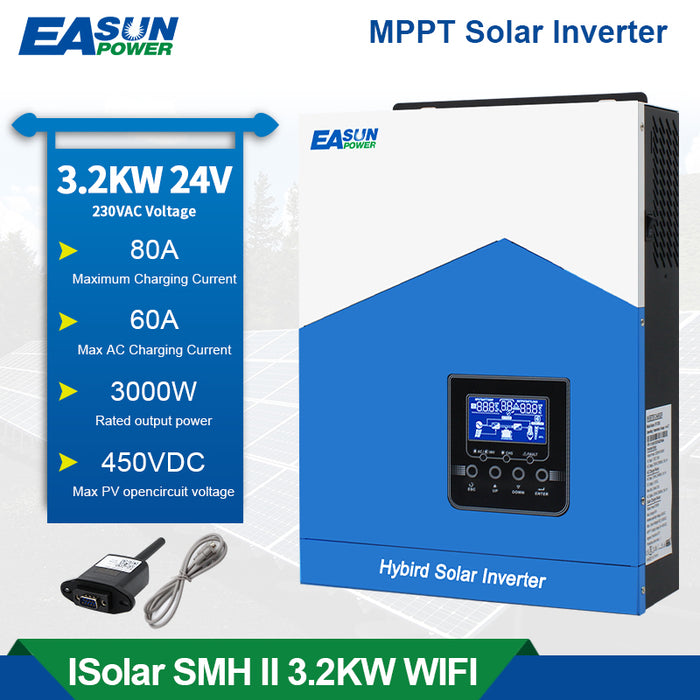 Easun Power 3.2KW Off Grid Inverter 80A MPPT Solar Controller With WIFI