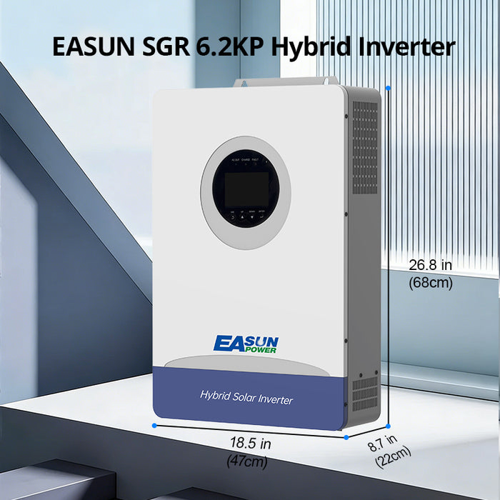 EASUNPOWER 12KW 48V Hybrid Inverter 150A Solar Charger Dual MPPT WIFI