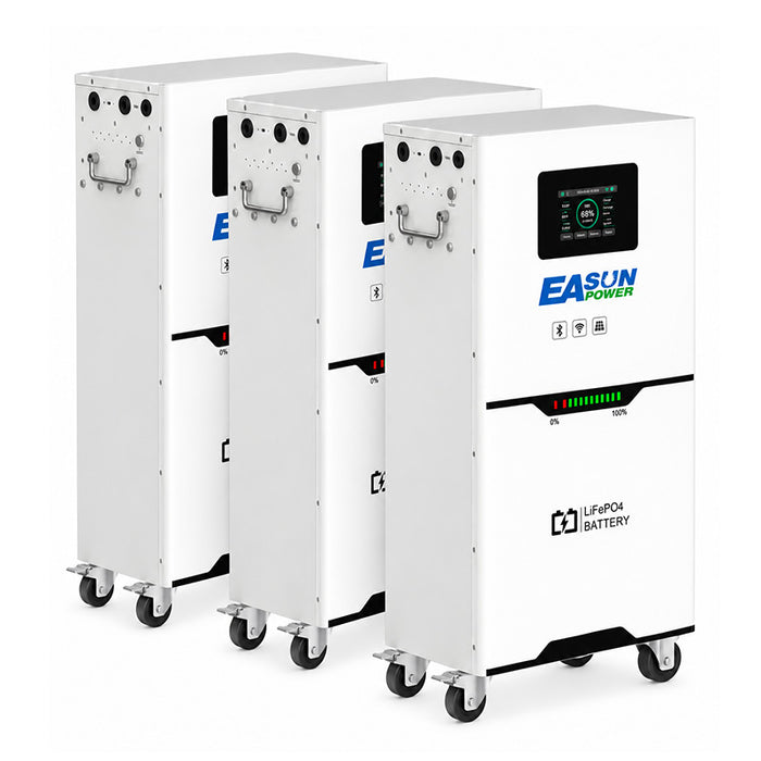 [0% VAT] Easun Power 51.2V 300Ah LiFePO4 Battery 15KW Touch Screen