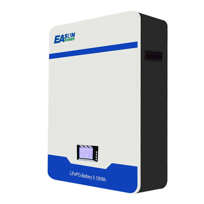 EASUN POWER 51,2 V 100 Ah LiFePO4-Akku für 51,2 V-System mit BMS-System, Stromspeicher, Wandbatterien aus der EU 