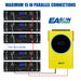 Easun Lifepo4 Lithium Li-ion Battery 48V 51.2V 100Ah 200Ah 6000+ Cycle CAN RS485 BMS For Home 5kw Solar Pack 10 Years Lifespan-EASUN POWER Official Store